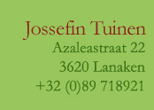 Jossefin tuinen - Josephine Pulle